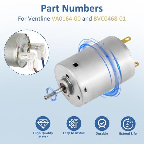 استبدال محرك مروحة التهوية BVD0218-00 RV لمحرك مروحة Ventline RV 12 فولت (مدرج في قائمة UL) يأتي مع أسلاك، مناسب للمركبات الترفيهية/المعسكرات/العربات in Kuwait