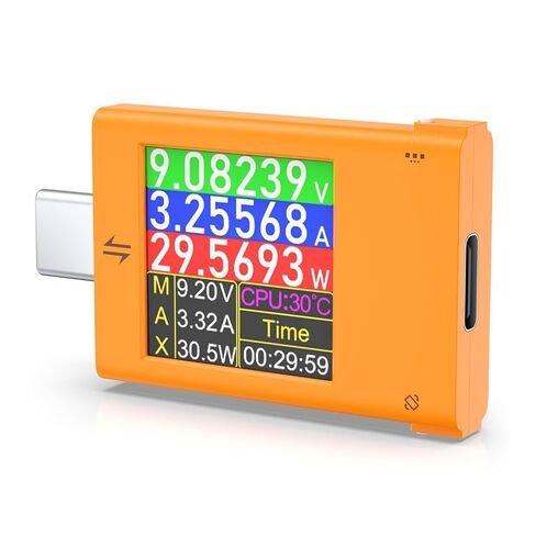 Eversame USB C Tester, 4-50V 0-12A 600W 6-Digit High Precision Power Meter Type-C PD Multimeter Tester, Voltage and Current, PD3.2 QC VOOC Fast Charge Protocol Detector for Phone Laptop Power Bank in Kuwait