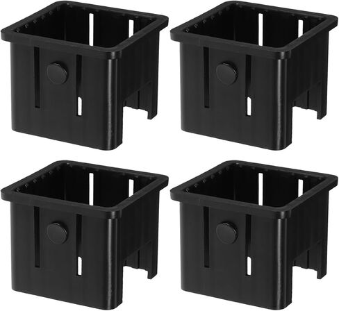 Milisten 4 Pcs Hollow Square Tube Sleeve Insert Adapter: 50mm to 40mm Fitness Equipment Bushing - Anti-Wobble Noise Reduction Sliding Liner for Gym Machine Weight Bench Squat Rack Repair in Kuwait