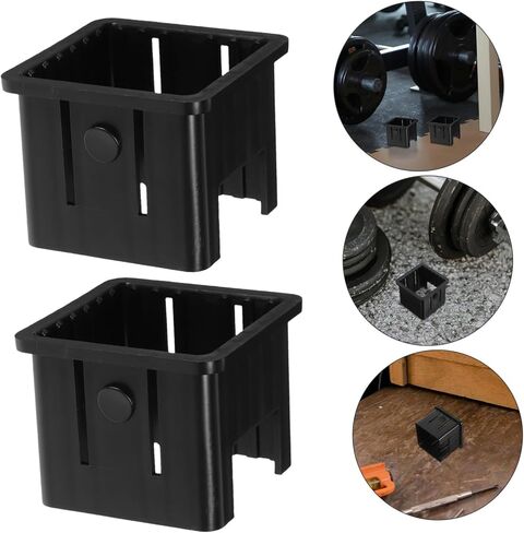 Milisten 4 Pcs Hollow Square Tube Sleeve Insert Adapter: 50mm to 40mm Fitness Equipment Bushing - Anti-Wobble Noise Reduction Sliding Liner for Gym Machine Weight Bench Squat Rack Repair in Kuwait