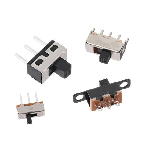 110PCS SPDT Mini Slide Switch Kit Micro Switch 9Values readboard Switches 1p2t Toggle Switches 2 Position 3 Pin Miniature Vertical Panel Mount Knob, SS12D00 SS12F15 SS12D10 SS12F44 in Kuwait