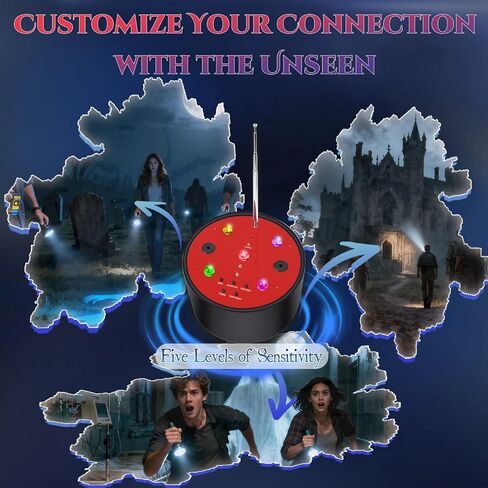 Ghost Hunting Equipment, Briidea Paranormal Detection Tool Kit with Enhanced Sensitivity and Temperature Deviation Detection, Designed for Halloween Exploration and Paranormal Investigators in Kuwait
