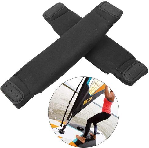 Gonetre Surf Board Foot Strap Black Kiteboard Footstraps Surfing Foot Strap for Kiteboard Surf Board Outdoor Fun Kitesurfing Adult Children Surfing A Pair in Kuwait