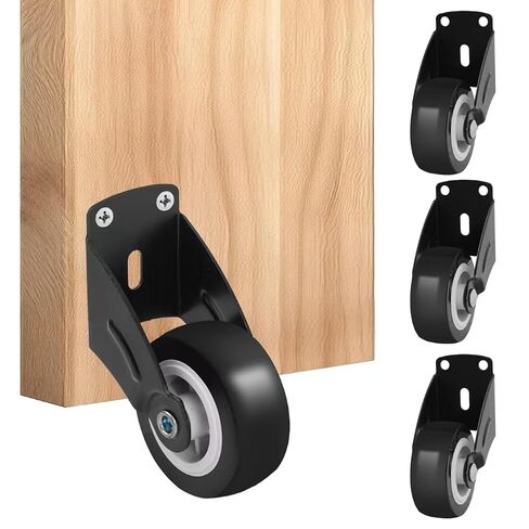 Small Gate Wheel, Black, 2inch-4pcs | Anti-Sag Door Bottom Support Wheels in Kuwait