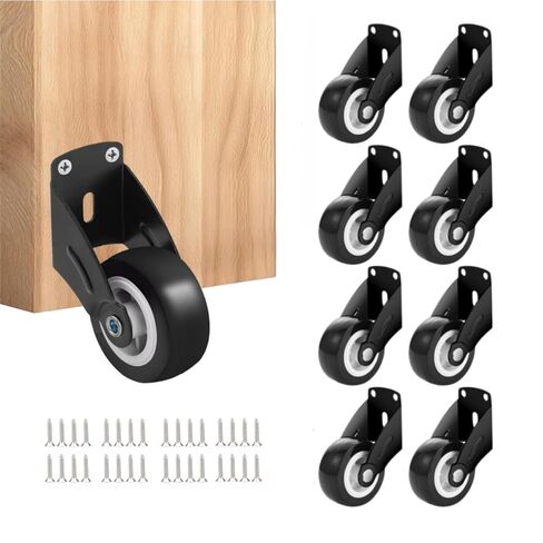 Small Gate Wheel, Black, 2inch-4pcs | Anti-Sag Door Bottom Support Wheels in Kuwait