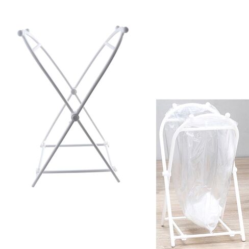 Garbage Bag Holder, Hanging Trash Bag Holder Collapsible Garbage Bag Rack Shelf Tote Bag Bracket Rubbish Bag Stand for Bathroom Home Kitchen Office in Kuwait