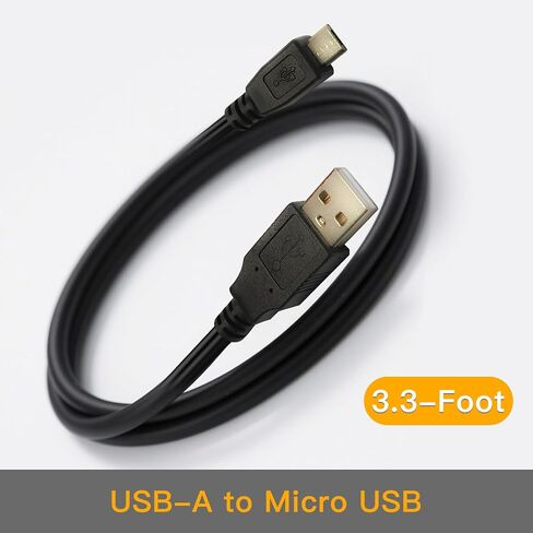 كابل HTDYOO USB-A إلى Micro USB، كابل شحن Micro USB. | يتمتع كابل USB 2.0 بمعدل نقل بيانات يبلغ 480 ميجابت في الثانية | تمت إضافة طبقة حماية داخلية in Kuwait