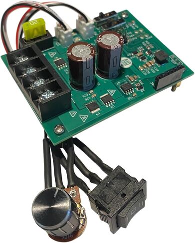 PWM Reversible Brushed DC Motor Controller, 10A Continuous, 12V/24V/36V | I2C Controlled or Stand-Alone, Adjustable Acceleration/Deceleration (Soft Start/Stop) in Kuwait