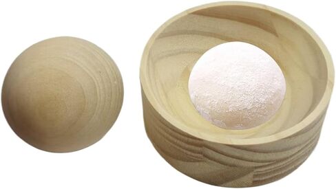 Wooden Dumpling Press Tool, Dumpling Wrapper Press with Ball Bearing, Hand Dough Presser, Dough Skin Maker, for Home and Restaurant Use in Kuwait