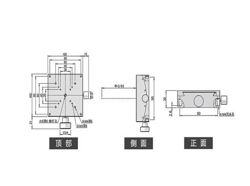 Precision Rotary Tilt Table GFG100-95X Precision Angle Platform Original in Saudi Arabia