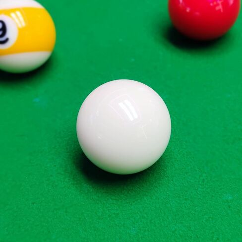 Replacement Pool Cue Ball With Gloves For Bar, Home Use and Clubs Standard Size, Training Practice, Smooth Roll, Durable Resin, Scratch Resistant, Not Magnetic, White Billiard Ball in Saudi Arabia