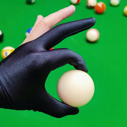 Replacement Pool Cue Ball With Gloves For Bar, Home Use and Clubs Standard Size, Training Practice, Smooth Roll, Durable Resin, Scratch Resistant, Not Magnetic, White Billiard Ball in Saudi Arabia