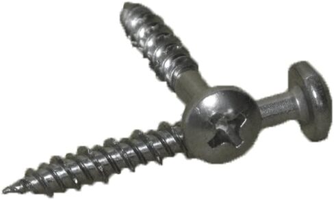 المسمار البحري Simpson Strong-Tie T10J100PXC، رأس المقلاة - #10 × 1 بوصة. #2 محرك فيليبس، النوع 316 (100-Qty) in Kuwait