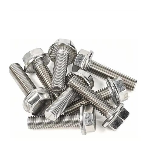 10pcs M6 35mm A2-70 304 Stainless Steel External Hexagon Head with Serrated Flange Cap Screw FOTCFATEV in Kuwait