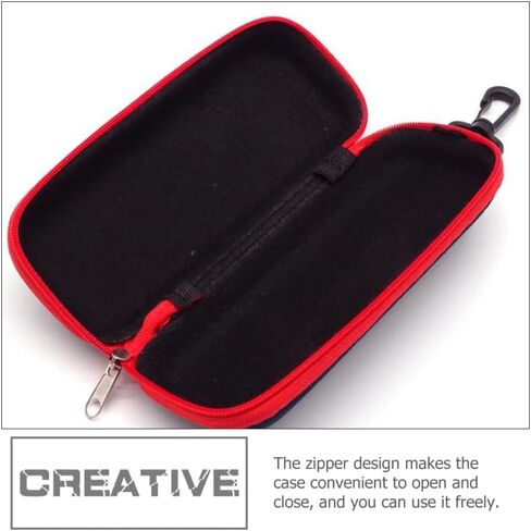 Shockproof Kazoo Storage Case with Zipper, Water Resistant EVA Exterior Holder, Portable Carrying Pouch Organizer for Harmonica Wind Instrument, Travel Gear for Adults in Kuwait