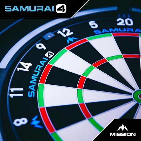لوحة رمي السهام ذات الشعيرات الاحترافية من Mission Samurai 4 - إصدار White Spider، سيزال مدغشقر الفاخر، سلك سكين رفيع للغاية. in Kuwait