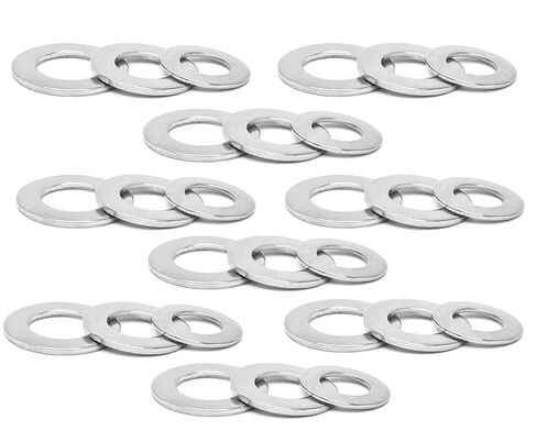 (560 pcs) Flat Washers, 304 Stainless Steel Flat Washer, Gasket Combination, 9 Different Sizes Wide Washing M2 M2.5 M3 M4 M5 M6 M8 M10 M12 in Kuwait