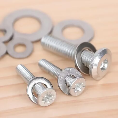 180PCS Stainless Steel Flat Washers Assortment Kit, M2 M2.5 M3 M4 M5 M6 M8 M10 Metric Set – Hardware Fasteners for Home Repair, DIY, Factory & Outdoor Construction in Kuwait