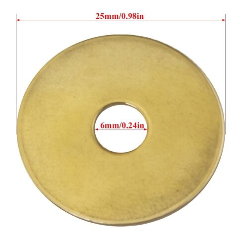 10PCS Antique Style Solid Brass Washers Classic Furniture Decorative Washers Brass Coloured G Style Diameter 3cm Thin Profile for Cabinetry Drawer and Door Fittings in Kuwait