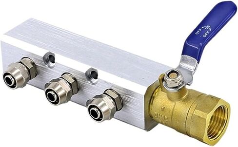 Air line block air compressor air exhaust straight through air pipe quick twist joint air multi-pipe air exhaust(Air exhaust 8 holes,10mm Joint) in Kuwait