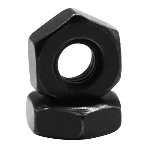 Bivethoi 100pcs Black M2.5-0.45mm Hex Nuts, Carbon Steel Hexagon Small Nuts Fasteners, Grade 4.8 Hex Nut for DIY Projects/Mechanics in Kuwait