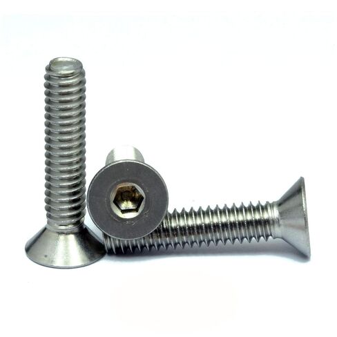 MonsterBolts - براغي بغطاء مقبس برأس مسطح #10-24 × 3/8 بوصة، ASME B18.3، ستانلس ستيل، 10 عبوات in Kuwait