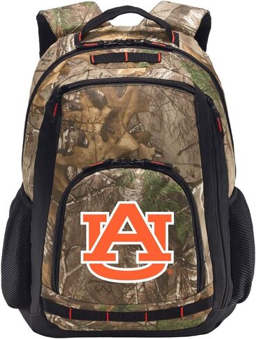 Broad Bay Auburn Camo Backpack - Auburn University Tigers Logo Backpacks - Laptop Section (Multi - Orange Logo) in Kuwait