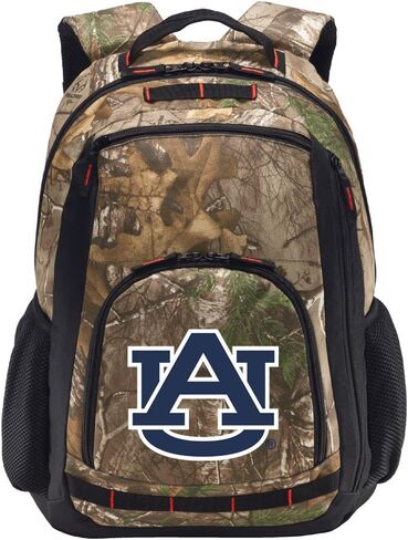 Broad Bay Auburn Camo Backpack - Auburn University Tigers Logo Backpacks - Laptop Section (Multi - Orange Logo) in Kuwait