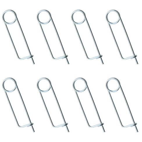Heyous 8PCS U Shaped Cotter Pins Safety Spring Pin Fastener, Galvanized Spring Steel, Ideal for Farms, Lawns, Gardens & Industrial Applications in Kuwait