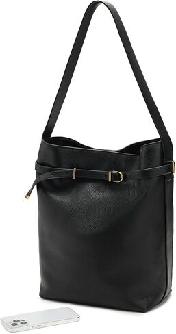 Madewell Bulted Essentials Bucket Tote ، Black True in Kuwait