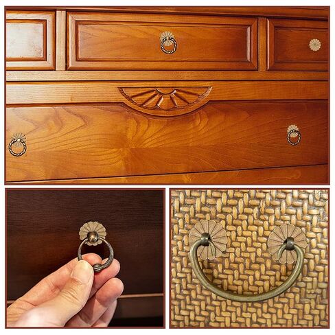 WEBEEDY 20 PCS Brass Backplate Washers Antique Gold Daisy Shape Cabinet Hardware Decorative Washers for Furniture Restoration,Door,Drawer Pulls,Christmas Home Decor Hardware Accessories, 1.22 inch in Kuwait