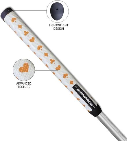Pistol Golf Putter Grip Lightweight Golf Grips, Pistol Shape with Anti-Slip Texture High Feedback Golf Putter Grips (Poker Golden) in Kuwait
