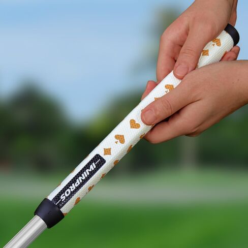 Pistol Golf Putter Grip Lightweight Golf Grips, Pistol Shape with Anti-Slip Texture High Feedback Golf Putter Grips (Poker Golden) in Kuwait