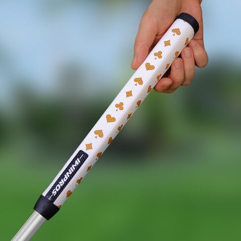 Pistol Golf Putter Grip Lightweight Golf Grips, Pistol Shape with Anti-Slip Texture High Feedback Golf Putter Grips (Poker Golden) in Kuwait