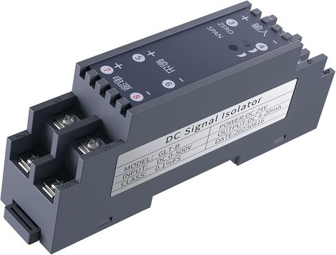 عازل الإشارة التناظرية DC24V 4-20mA إلى 4-20mA 0-10V 0-5V 1-5V محول الإشارة 1 في 1 خارج DC24V جهاز إرسال إشارة الجهد الحالي (الإخراج 4-20mA) in Kuwait