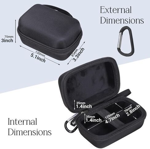 Case for Studio TBS-001 Digital Drum Tuner - Clip-On Tuner for Acoustic Drum Kits - Hard Travel Protective Carrying Storage Bag, Box Only (Black) in Kuwait
