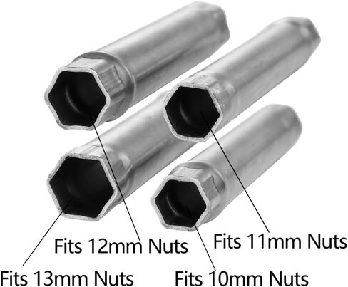 KAISH Set of 2 Stainless Steel Guitar Jack Socket Nut driver Potentiometer Pot Nut Hex Wrench Guitar Tuners Tuning Keys Wrench Luthier Tool in Kuwait