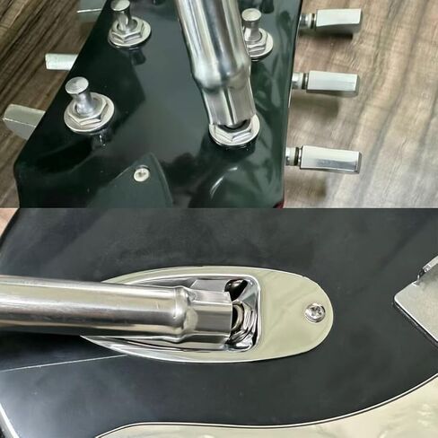 KAISH Set of 2 Stainless Steel Guitar Jack Socket Nut driver Potentiometer Pot Nut Hex Wrench Guitar Tuners Tuning Keys Wrench Luthier Tool in Kuwait