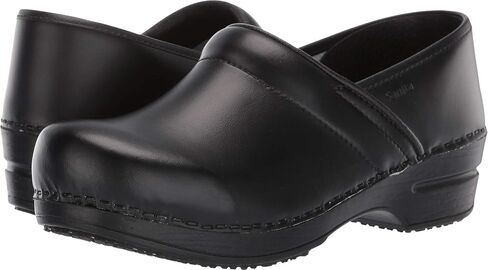 Sanita Aubrey PU-Coated Leather Professional Women's Clog - ASTM-Certified Slip-Resistant, APMA-Approved, Closed-Back, Polyurethane Outsole Slip On Shoes in Saudi Arabia