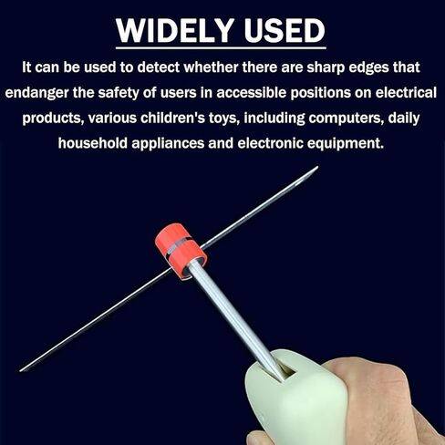 Sharp Edge Product Testing Tool, Sharp Edge Tester, with 21 Test Heads, Removable and Replaceable Test Head, Used To Detect Whether There Are Sharp Edges for Toys, Household Appliances, Metal Edge in Kuwait