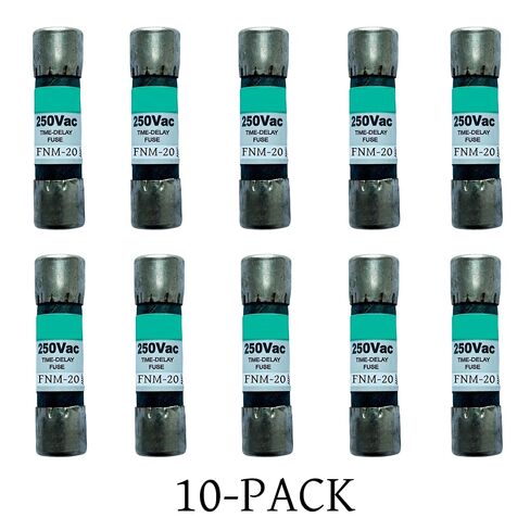 10-حزمة جديدة FNM-20 FNM-20A FNM 20A 250Vac صمامات تأخير الوقت، FNM-20A صمامات خرطوشة رفض الفئة CC الحالية in Kuwait