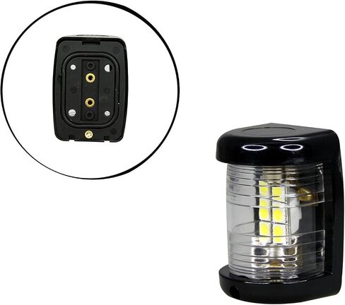 Pactrade Marine Boat Mini White Masthead LED Navigation Light 12v up to 2 NM (Black) in Kuwait