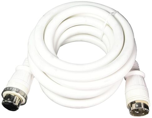 مجموعة كابلات الطاقة HBL61CM42W المصنوعة من الفينيل بقفل ملتوي، #6 AWG، 3 أقطاب، 4 أسلاك، 50 أمبير، 125/250 فولت، طول 25 بوصة، أبيض in Kuwait