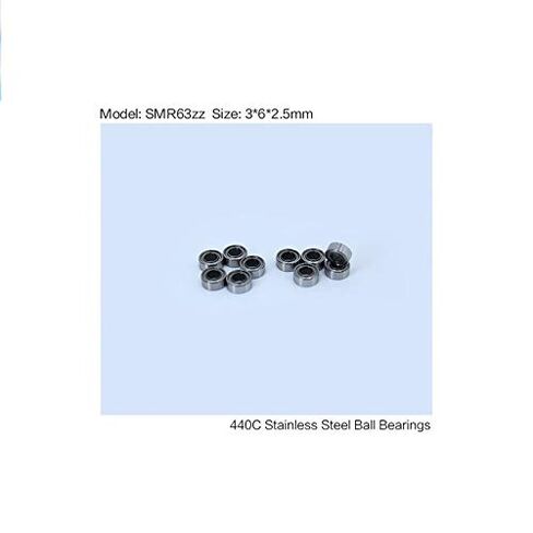 منتجات نقل الطاقة SMR63ZZ محامل كروية من الفولاذ المقاوم للصدأ ABEC-1 محمل كروي ذو أخدود عميق أحادي الصف مصغر محمي SMR63Z SMR63 Z ZZ محامل كروية 362.5 مم in Kuwait