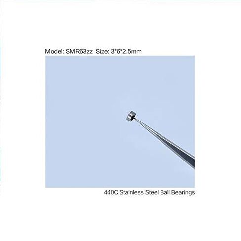 منتجات نقل الطاقة SMR63ZZ محامل كروية من الفولاذ المقاوم للصدأ ABEC-1 محمل كروي ذو أخدود عميق أحادي الصف مصغر محمي SMR63Z SMR63 Z ZZ محامل كروية 362.5 مم in Kuwait