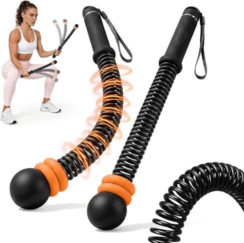 KUZARO Upgrade Weighted Ropeless Battle Ropes for Women, Quiet Adjustable Cordless Battle Ropes for Home Gym HIIT Cardio & Strength Training, Portable Exercise Rope for Arm & Core, Apartment Gear in Kuwait