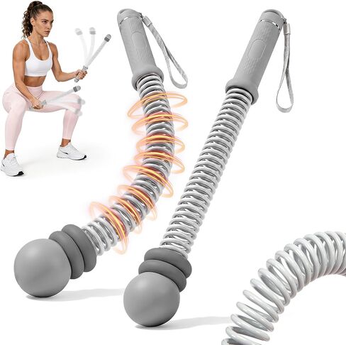 KUZARO Upgrade Weighted Ropeless Battle Ropes for Women, Quiet Adjustable Cordless Battle Ropes for Home Gym HIIT Cardio & Strength Training, Portable Exercise Rope for Arm & Core, Apartment Gear in Kuwait