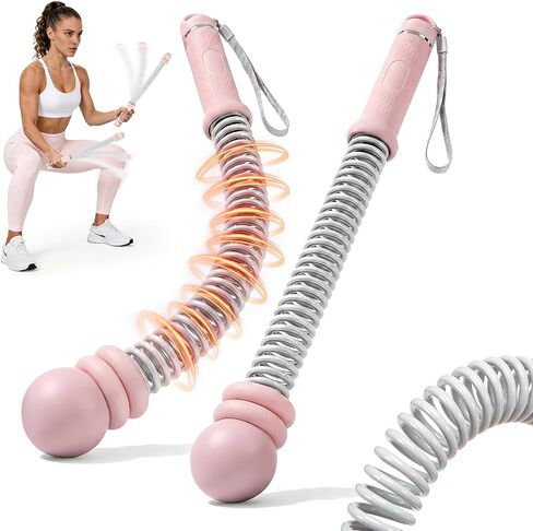 KUZARO Upgrade Weighted Ropeless Battle Ropes for Women, Quiet Adjustable Cordless Battle Ropes for Home Gym HIIT Cardio & Strength Training, Portable Exercise Rope for Arm & Core, Apartment Gear in Kuwait