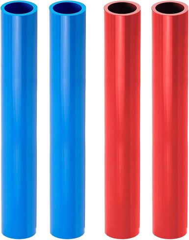 عصا أنبوب PEX-B مقاس 3/4 بوصة × 4 أقدام من SUPPLYGIANT، عبوة من 2 أنابيب Pex حمراء و2 زرقاء لخط المياه الصالحة للشرب وسباكة المياه الساخنة، للاستخدام الداخلي/الخارجي in Kuwait