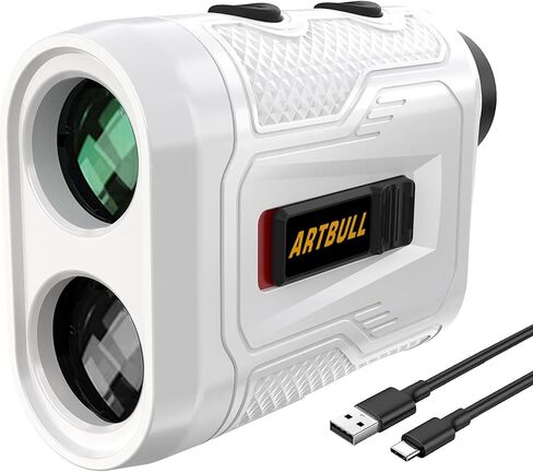 7 in 1 Golf Laser Rangefinder 6X Magnification with Slope Switch Built-in Magnet, Flag Lock Vibration, USB-C Rechargeable in Kuwait